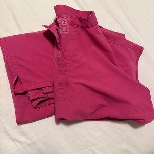 Figs Electric Orchid Scrub Set with Rafaela Top and Zola Pant